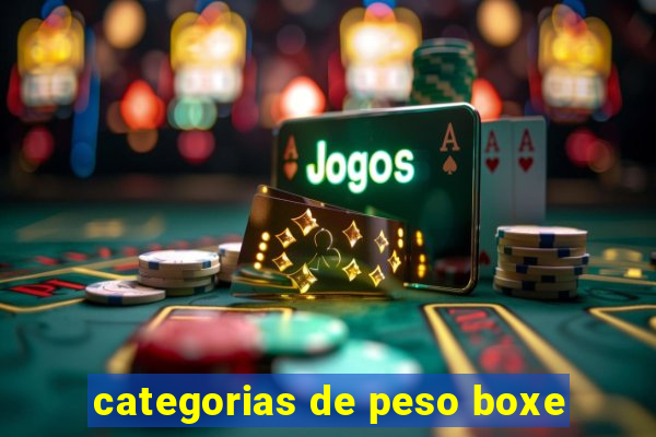 categorias de peso boxe